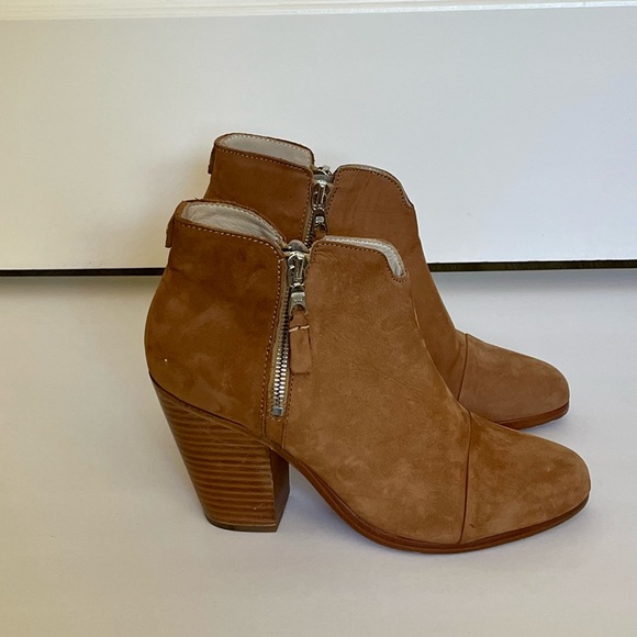 Rag & Bone tan camel Margot suede boot bootie size US 8.5 / Europe 38.5 - Picture 6 of 8